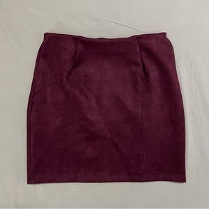 high-waisted mini skirt
